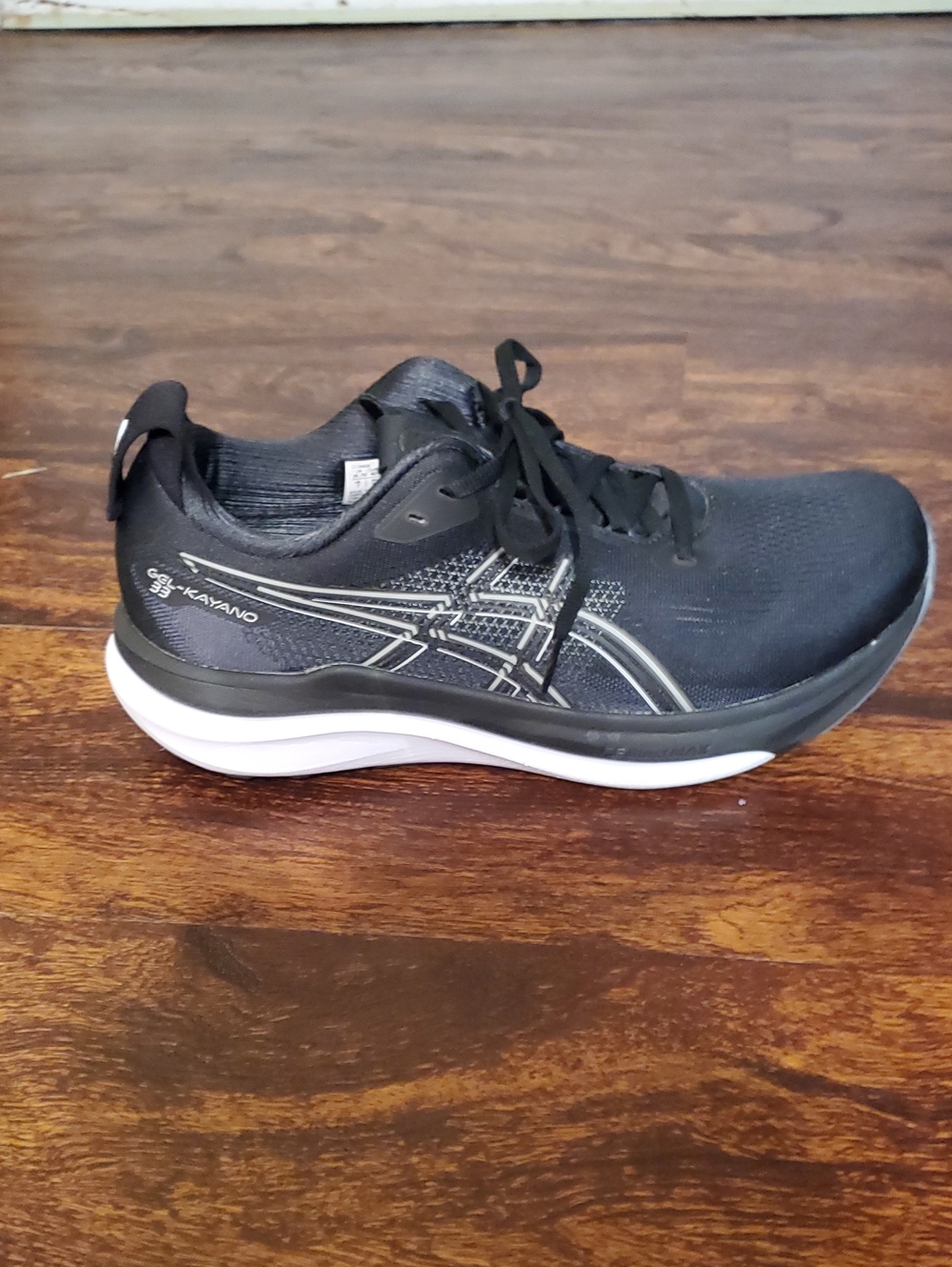 ASICS Black & White Kayano 33 Running Shoe